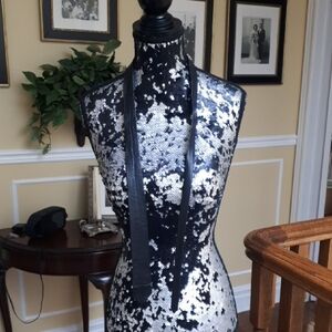 Black Leather Necktie